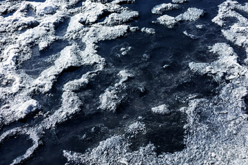 Abstract view of Salt Lake mud texture