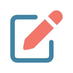 vector illustration of a red paper icon