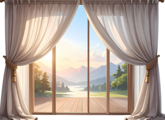 Firefly_Curtain PNG – Transparent Interior Desig