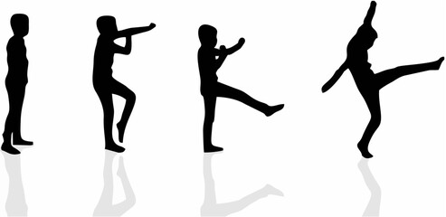 Vector silhouette of a boy2.eps