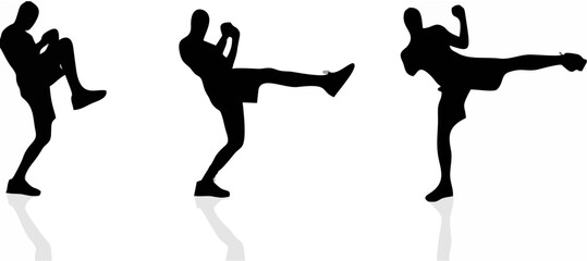 Vector silhouette of a man.eps