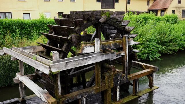 Wasserrad an der Wiesent in Ebermannstadt