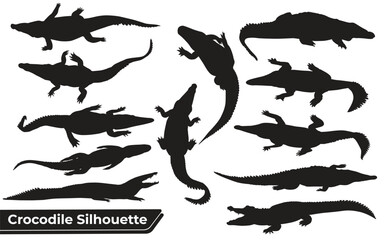 crocodile silhouettes sheet