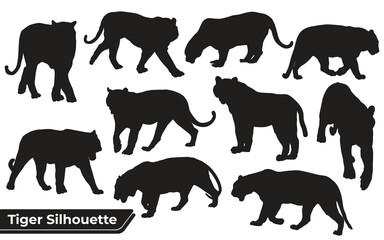 tiger silhouettes sheet