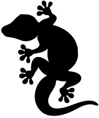 Obraz premium silhouette of a house lizard vector