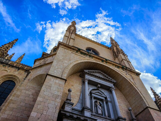 Segovia, Spain, May 22 2025, Segovia Cathedral in Segovia