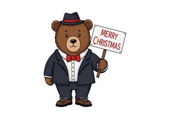 Bear with Christmas Quotes