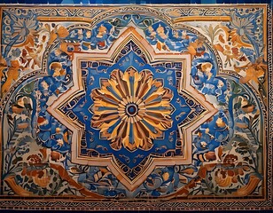 Ornate star-shaped tilework design