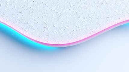 Abstract pink and blue wave flowing on white background, modern fluid art design for digital print media