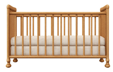  a wooden crib with balusters on the top, transparent background, in png formatf.png