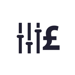 flexible price icon with pound
