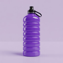 Stay hydrated with this modern vibrant purple reusable water bottle