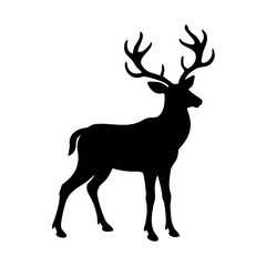 Deer Silhouette Vector Icon