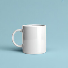 Classic white coffee mug mock-up ready for your branding design here