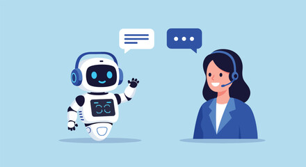 AI Chatbot Assisting a Customer Service Representative.