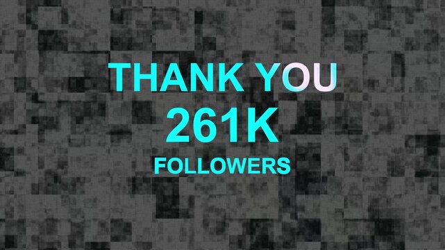 Thank you, 261.k or followers celebration design, Social Network friends, followers celebration background.......