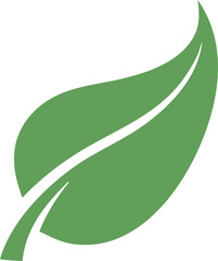 Abstract Leaf Shape Doodle, Hand Drawn Botanical Symbol, Minimal Plant Element, Organic Nature Design, Modern Decorative Foliage Illustration, Simple Graphic Clipart