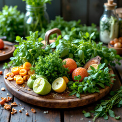 fresh vegetables on the table