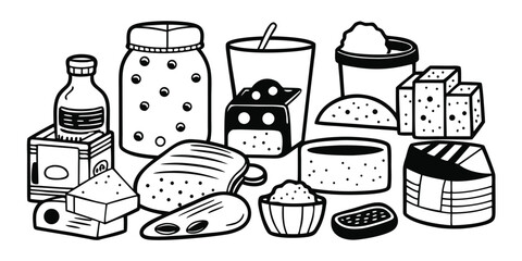 A diverse collection of baking ingredients and supplies for culinary creations