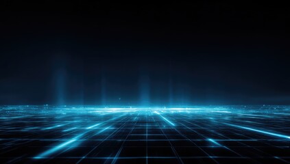 Abstract Futuristic Digital Network Background.