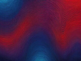 An abstract pattern of wavy and concentric lines with a vibrant gradient of red, purple, and blue.