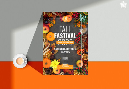Fall Festival Autumn Party Flyer