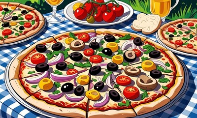 Italian Food Images Concept