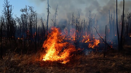 Forest Fire and Wildfire Flames