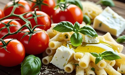 Italian Food Images Concept