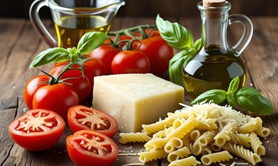 Italian Food Images Concept