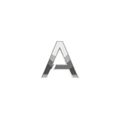 Bold, stylized letter 'A' in a modern, sleek design against a minimalist background, ideal for branding