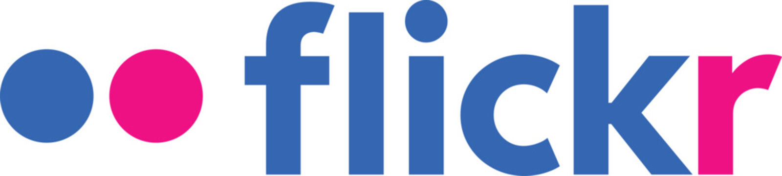 flickr logo icon. Popular online photo-sharing site platform. social network logo with flickr color gradient. Social media design concept