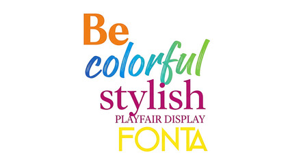 Fototapeta premium Vibrant typography celebrating creativity and style with colorful words