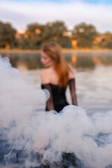 young woman on the beach