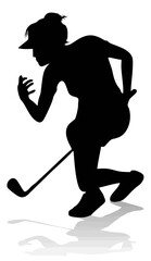 Golfer Golf Sports Person Sil...