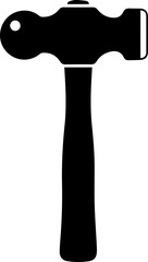 Solid hammer illustration ideal for construction, repair, or DIY projects and designs