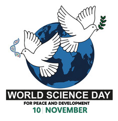 Obraz premium World Science Day for Peace and Development on 10th November