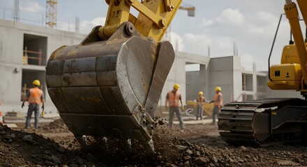 construction worker using power tools