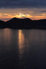 愛媛県愛南町　宇和海の夕景