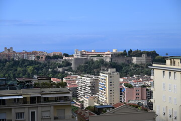 Monaco - panoramic view over the skyline