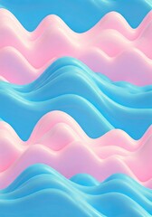 Abstract pastel waves