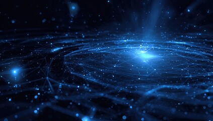 Abstract Water Ripples with Light Effects.