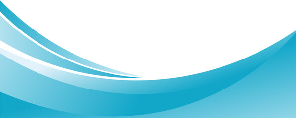 Blue and white business wave banner background. vector