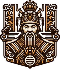 Illustrator_Vector_Design_icon_logo_symbol_emperor_general_war_leader