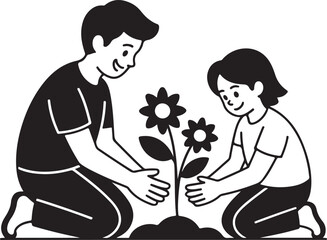 Nurturing new growth parent and child