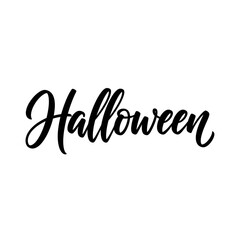 Halloweenfruitssingleicon halloween lettering isolated on white background for holiday celebration design