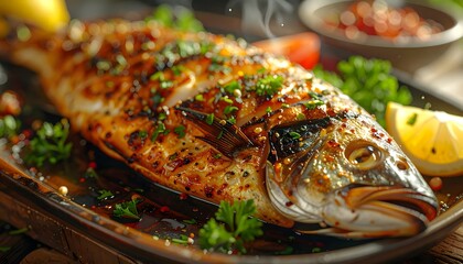 Whole Grilled Fish Dish – Fresh, Flavorful, and Authentic