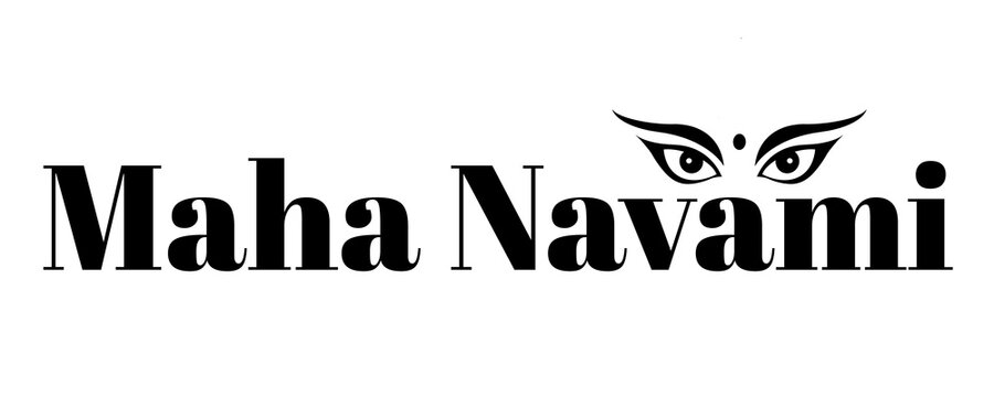 Maha Navami Text PNG