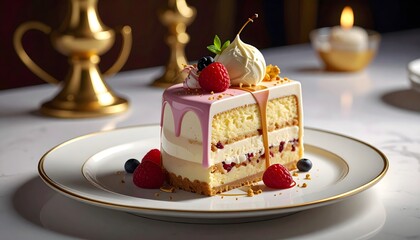 Luxurious Ice-Cream Cake &ndash; A Decadent Frozen Delight