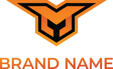 M wings automotive logo vector